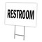 Signmission 16 in Height, 0.25 in Width, Coroplast, 16" x 12", C-1216 Restroom C-1216 Restroom - alternate 1